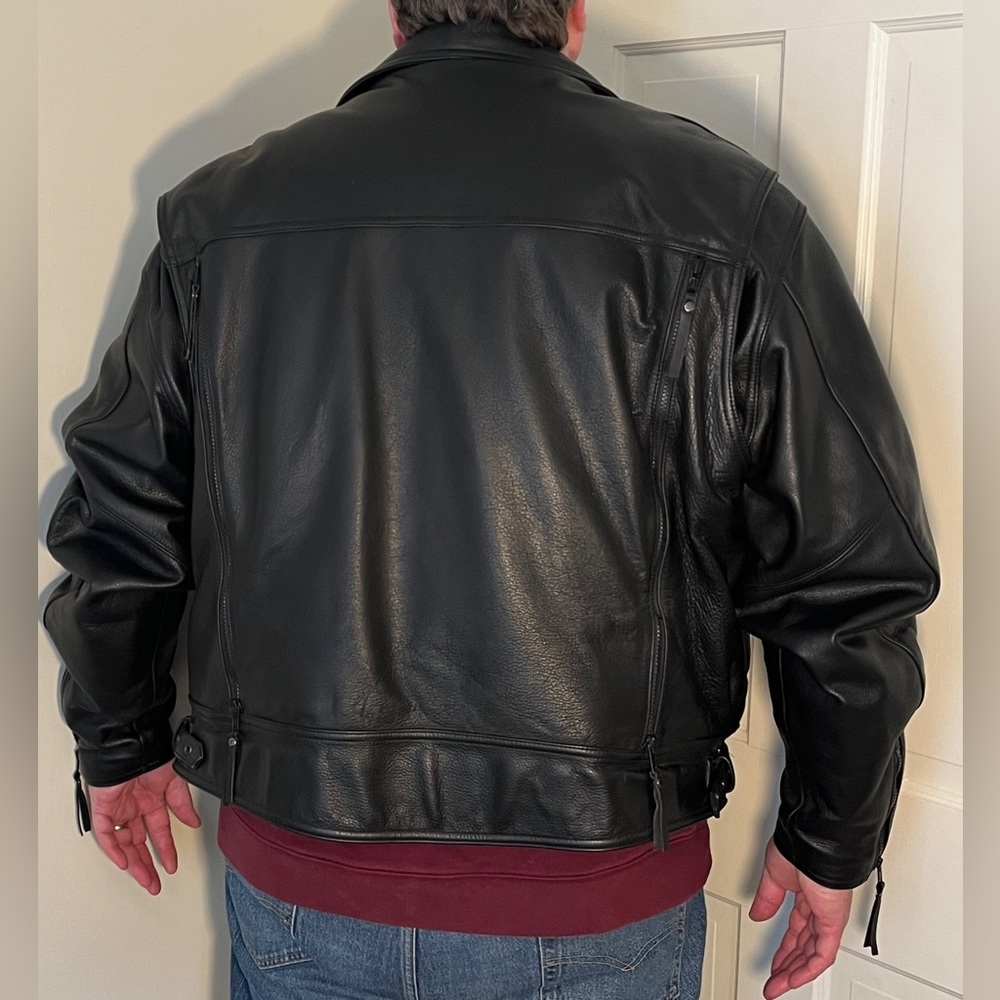Leather Harley-Davidson Motorcycle Jacket Black 3X Excellent condition - Picture 2 of 16